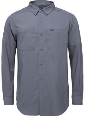 Columbia SILVER RIDGE UTILITY LITE PLAID LS Pánska košeľa, tmavo sivá, veľkosť
