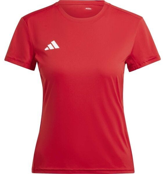 adidas ADIZERO ESSENTIALS TEE W Dámske bežecké tričko, červená, veľkosť