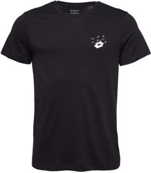 Lotto LOGO FLY TEE Pánske tričko, čierna, veľkosť