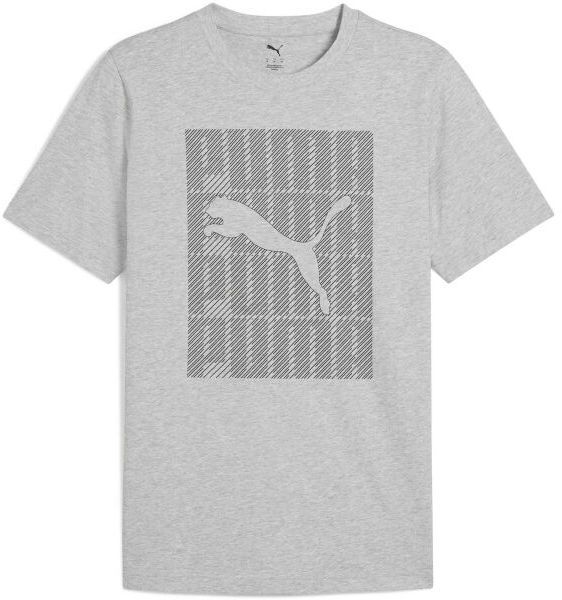 Puma GRAPHIC PUMA WORDING TEE Pánske tričko, sivá, veľkosť
