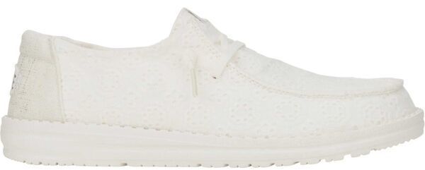 HEY DUDE WENDY EYELET Dámska voľnočasová obuv, biela, veľkosť