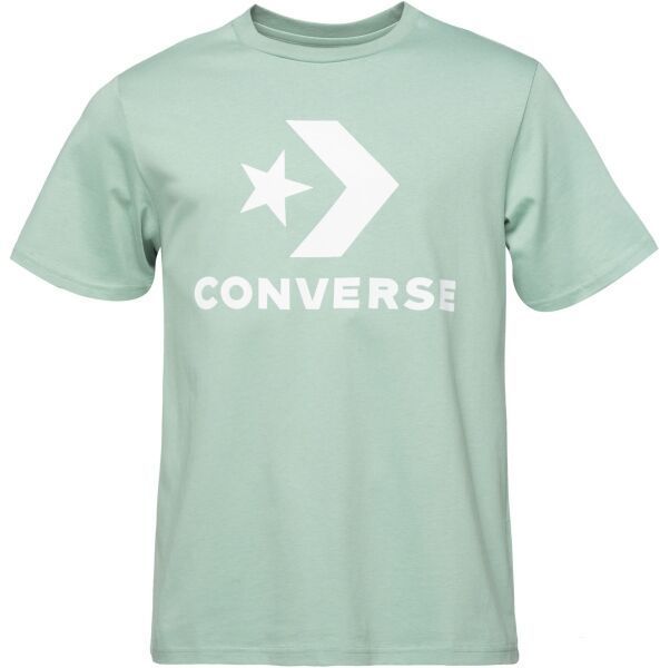 Converse STANDARD FIT CENTER STAR CHEV Pánske tričko, svetlo zelená, veľkosť