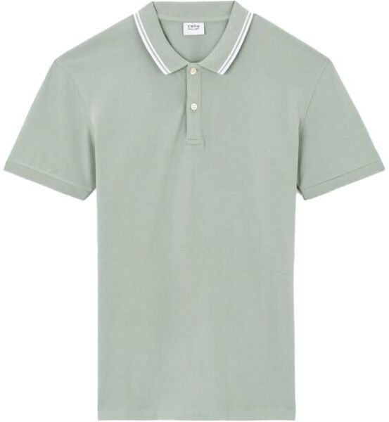 CELIO LEPRIME Pánske polo tričko, svetlo zelená, veľkosť
