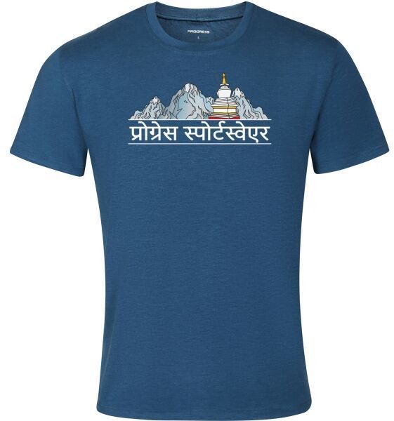 PROGRESS AROMATIC NEPAL Pánske outdoorové tričko, modrá, veľkosť