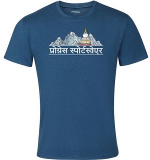 PROGRESS AROMATIC NEPAL Pánske outdoorové tričko, modrá, veľkosť