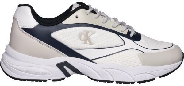 Calvin Klein RETRO TENNIS LOW KNIT MIX Pánska voľnočasová obuv, béžová, veľkosť