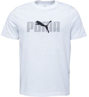 Puma ESSENTIALS LOGO LAB TEE Pánske tričko, biela, veľkosť