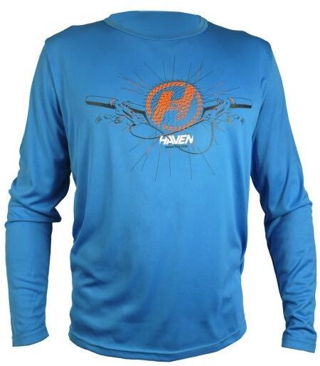 HAVEN NAVAHO II LONG Pánsky voľný cyklistický dres, modrá, veľkosť XXXL