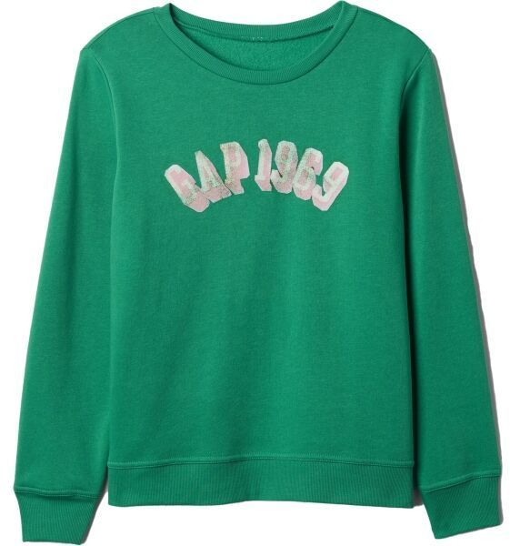 GAP V-SP25 LOGO Dámska mikina, zelená, veľkosť