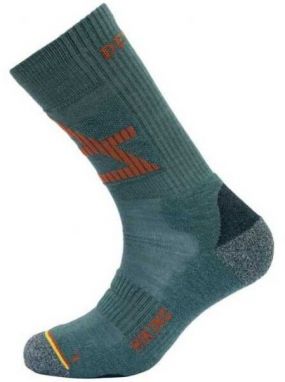 Devold HIKING MERINO MEDIUM SOCKS Pánske vlnené ponožky, tmavo zelená, veľkosť