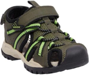 Geox J BOREALIS Chlapčenské sandále, khaki, veľkosť