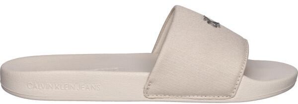 Calvin Klein SLIDE MONOGRAM Dámske šľapky, béžová, veľkosť