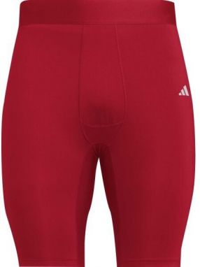 adidas TF SHO TIGHT Pánske spodné šortky, červená, veľkosť