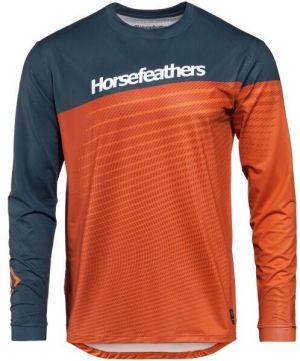 Horsefeathers QUANTUM LS Pánsky cyklodres, oranžová, veľkosť