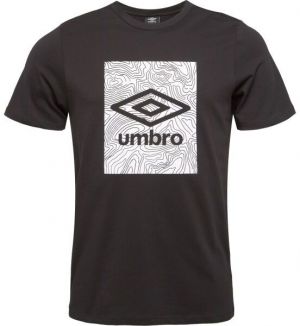 Umbro GEO GRAPHIC TEE Pánske tričko, čierna, veľkosť