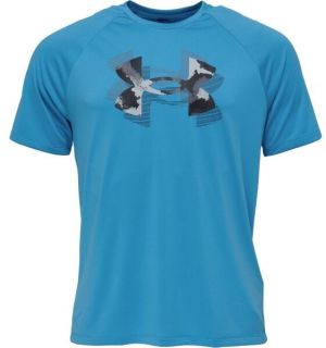 Under Armour TECH PRINT FILL Pánske tričko, modrá, veľkosť