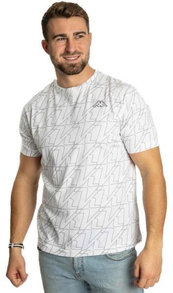 Kappa LOGO GATISHI Pánske tričko, biela, veľkosť