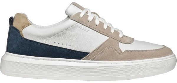 Geox U DEIVEN Pánska voľnočasová obuv, biela, veľkosť