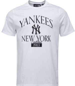 New Era NEW YORK YANKESS MLB ARCH WOODMARK Pánske tričko, biela, veľkosť