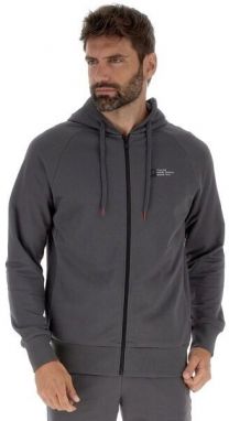Lotto LOGO UNO HOODIE Pánska mikina, tmavo sivá, veľkosť