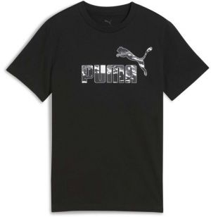 Puma ESSENTIALS + CAMO LOGO TEE B Detské tričko, čierna, veľkosť