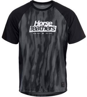 Horsefeathers SPIKE Pánsky cyklistický dres, tmavo sivá, veľkosť