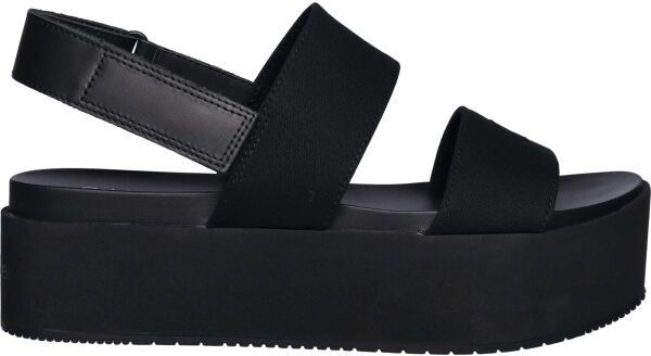 Calvin Klein FLATFORM SLING IN Dámske sandále, čierna, veľkosť