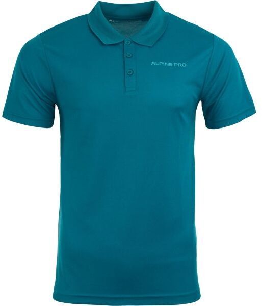 ALPINE PRO SEDRUN Pánske polo tričko, modrá, veľkosť
