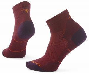 Smartwool RUN ZERO CUSHION ANKLE SOCKS Dámske športové ponožky, červená, veľkosť