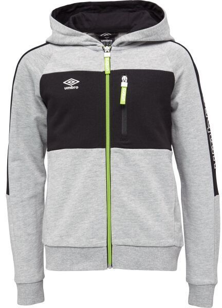 Umbro FLETCHER Chlapčenská mikina, sivá, veľkosť 128-134