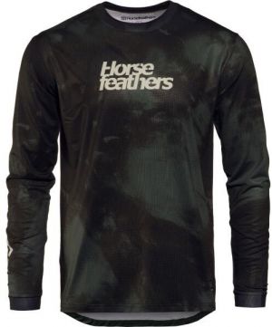 Horsefeathers QUANTUM LS Pánsky cyklodres, tmavo sivá, veľkosť