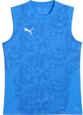 Puma TEAMCUP TRAINING SLEEVELESS JERSEY Pánske tréningové tielko, modrá, veľkosť