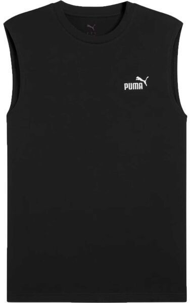 Puma ESSENTIALS NO 1 LOGO SLEVEIESS TEE Pánske tielko, čierna, veľkosť