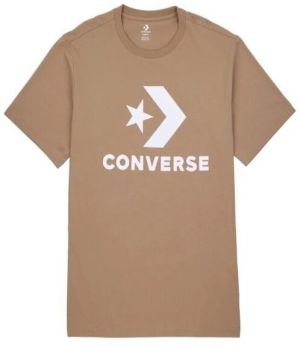 Converse STANDARD FIT CENTER STAR CHEV Unisex tričko, hnedá, veľkosť