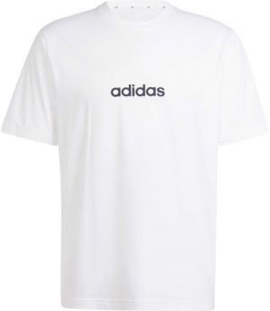 adidas ESSENTIALS LINEAR SINGLE JERSEY Pánske tričko, biela, veľkosť