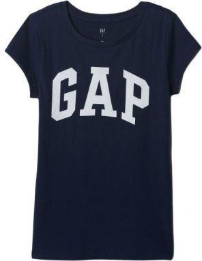 GAP V-HS SS VALUE LOGO TEE Dievčenské tričko, tmavě modrá, veľkosť