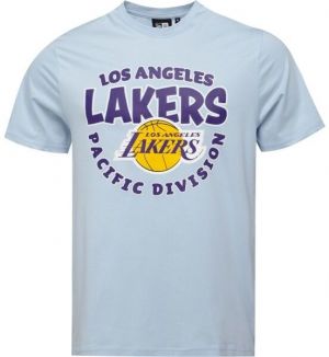 New Era LA LAKERS NBA BUBBLE WORDMARK Pánske tričko, svetlomodrá, veľkosť