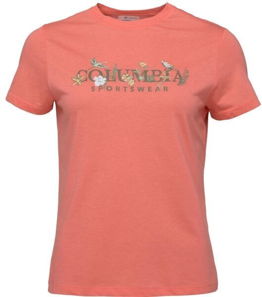 Columbia RUBY SPRINGS GRAPHIC FITTED SS Dámske tričko, ružová, veľkosť