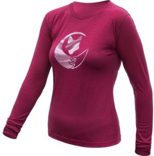 Sensor MERINO ACTIVE FOX Dámske tričko s dlhým rukávom, fialová, veľkosť