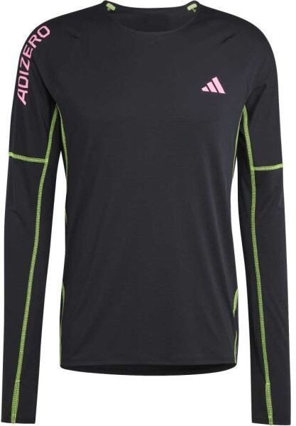 adidas ADIZERO LONG SLEEVE TEE Pánske bežecké tričko, čierna, veľkosť