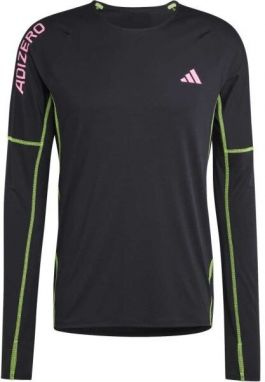 adidas ADIZERO LONG SLEEVE TEE Pánske bežecké tričko, čierna, veľkosť