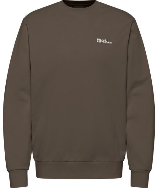 Jack Wolfskin ESSENTIAL CREWNECK M Pánska mikina, hnedá, veľkosť