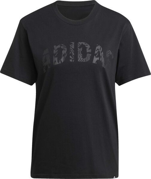 adidas CAMO GRAPHIC TEE Dámske tričko, čierna, veľkosť