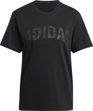 adidas CAMO GRAPHIC TEE Dámske tričko, čierna, veľkosť