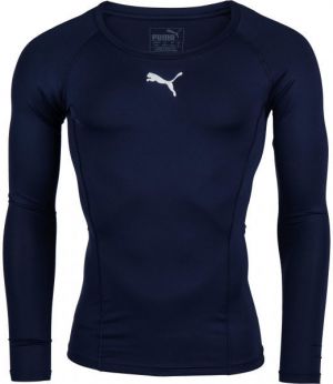Puma LIGA BASELAYER TEE LS Pánske funkčné tričko, tmavo modrá, veľkosť XXL
