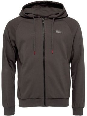 Lotto LOGO UNO HOODIE Pánska mikina, tmavo sivá, veľkosť