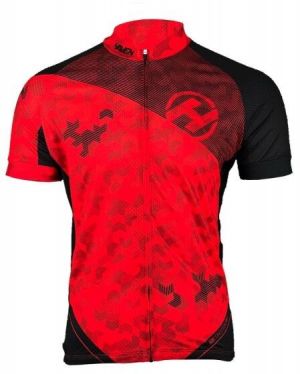 HAVEN SINGLETRAIL NEO MEN Pánsky cyklistický dres, červená, veľkosť