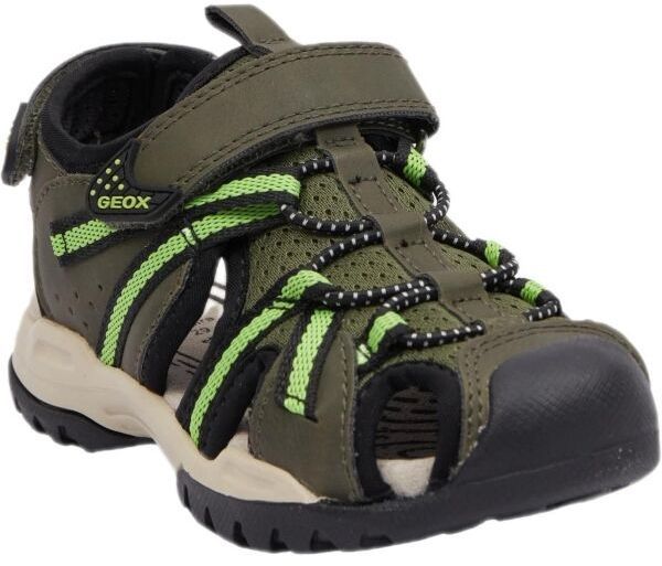 Geox J BOREALIS Chlapčenské sandále, khaki, veľkosť