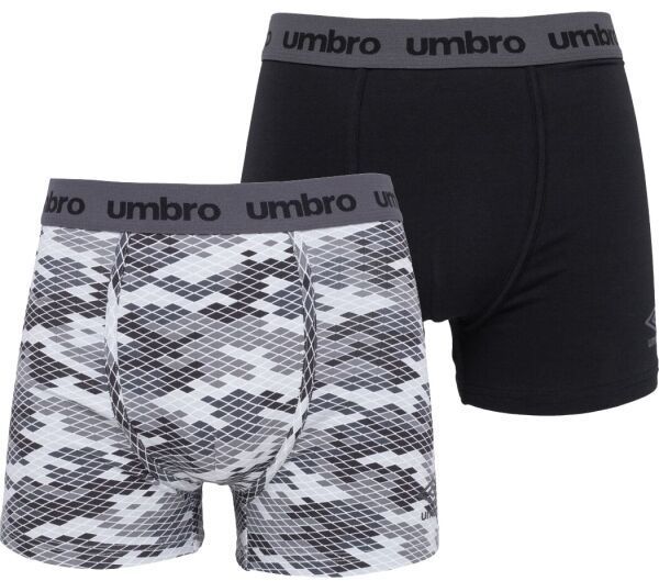 Umbro BOXER SHORT 2 PACK Pánske boxerky, čierna, veľkosť