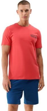 4F BEACH TSHIRT Pánske tričko, červená, veľkosť